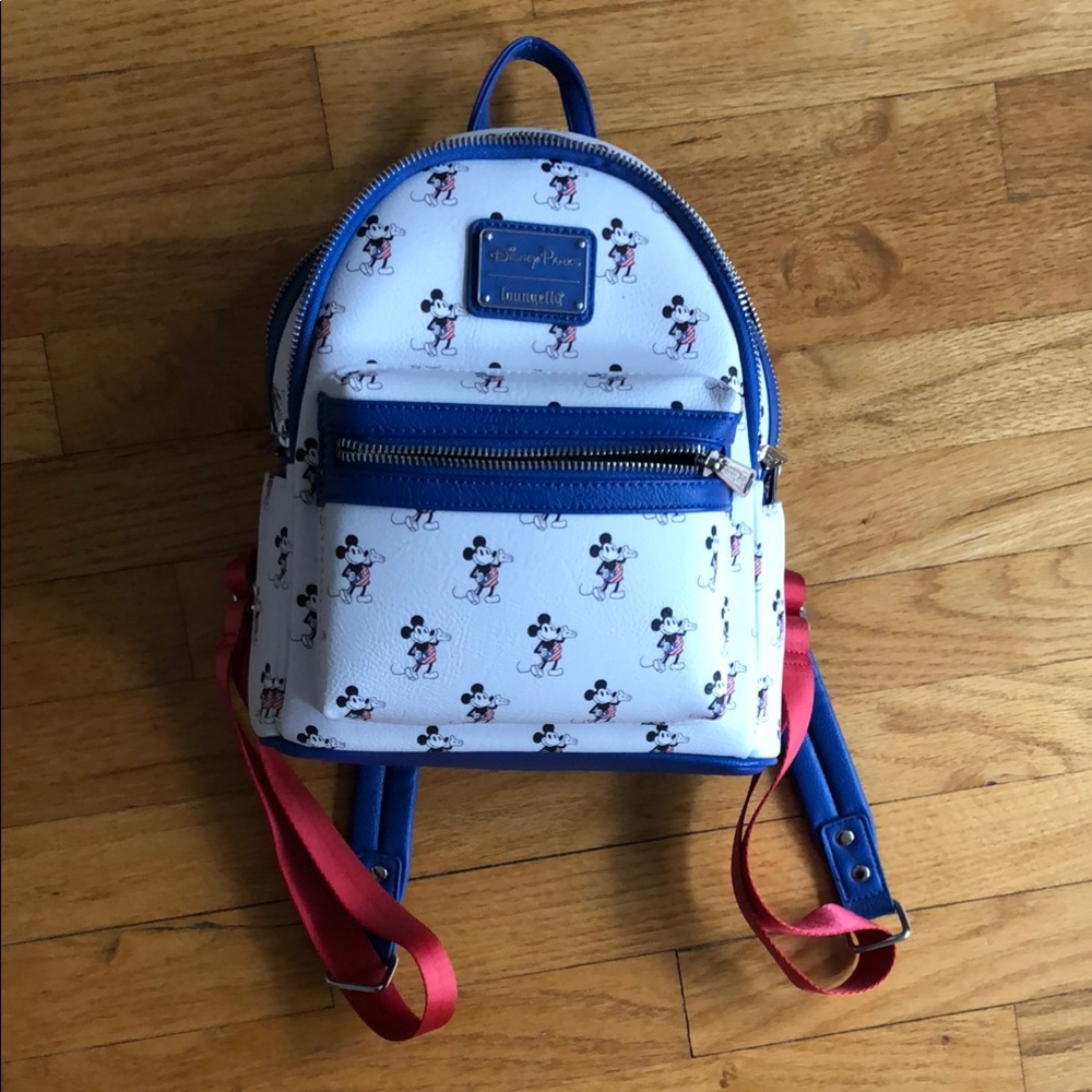 Disney Mini Backpack - Blue and Red